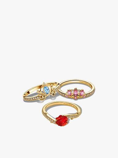 Conjunto de Presente Três Anéis das Princesas Disney