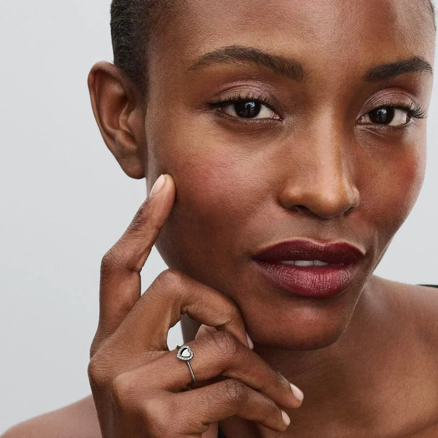 Anel Auréola Coração Gravável