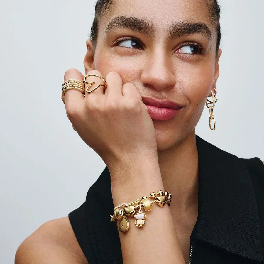 Pulseira Corrente de Elos e Esferas Metálicas Pandora ME