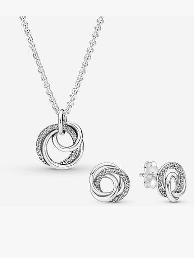 Conjunto de presente Colar e Brincos Family Always Encircled