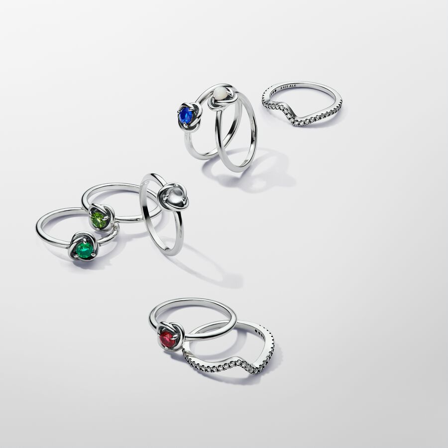 Anel Círculo Eternidade com Pedra do Zodíaco de Setembro